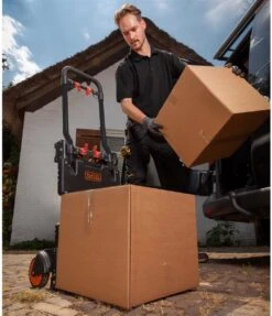 Black & Decker BLACK+DECKER 2-in-1 Steekwagen En Platformwagen - Opvouwbaar - Steekwagen 120KG - Platformwagen 50KG - Zwart/Oranje -Black & Decker 1032x1200 1