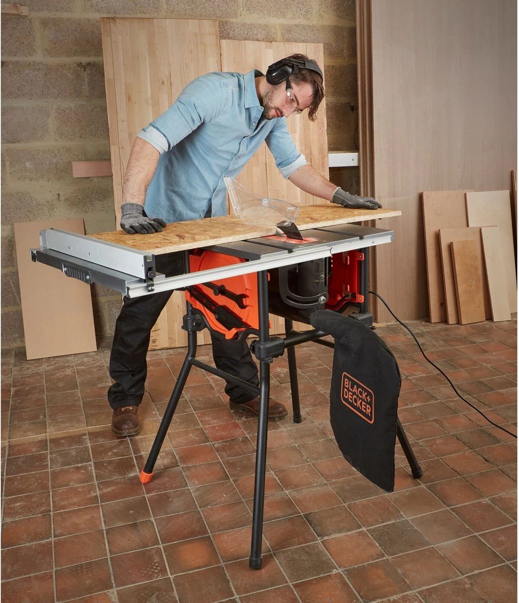 Black & Decker BLACK+DECKER BES720-XE Tafelzaag - 1800W - 254mm - Incl. Stofzak 15 Black & Decker BLACK+DECKER BES720-XE Tafelzaag - 1800W - 254mm - Incl. Stofzak - Afbeelding 13