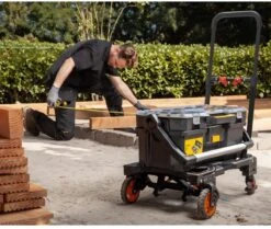 Black & Decker BLACK+DECKER 2-in-1 Steekwagen En Platformwagen - Opvouwbaar - Steekwagen 120KG - Platformwagen 50KG - Zwart/Oranje -Black & Decker 1200x1017