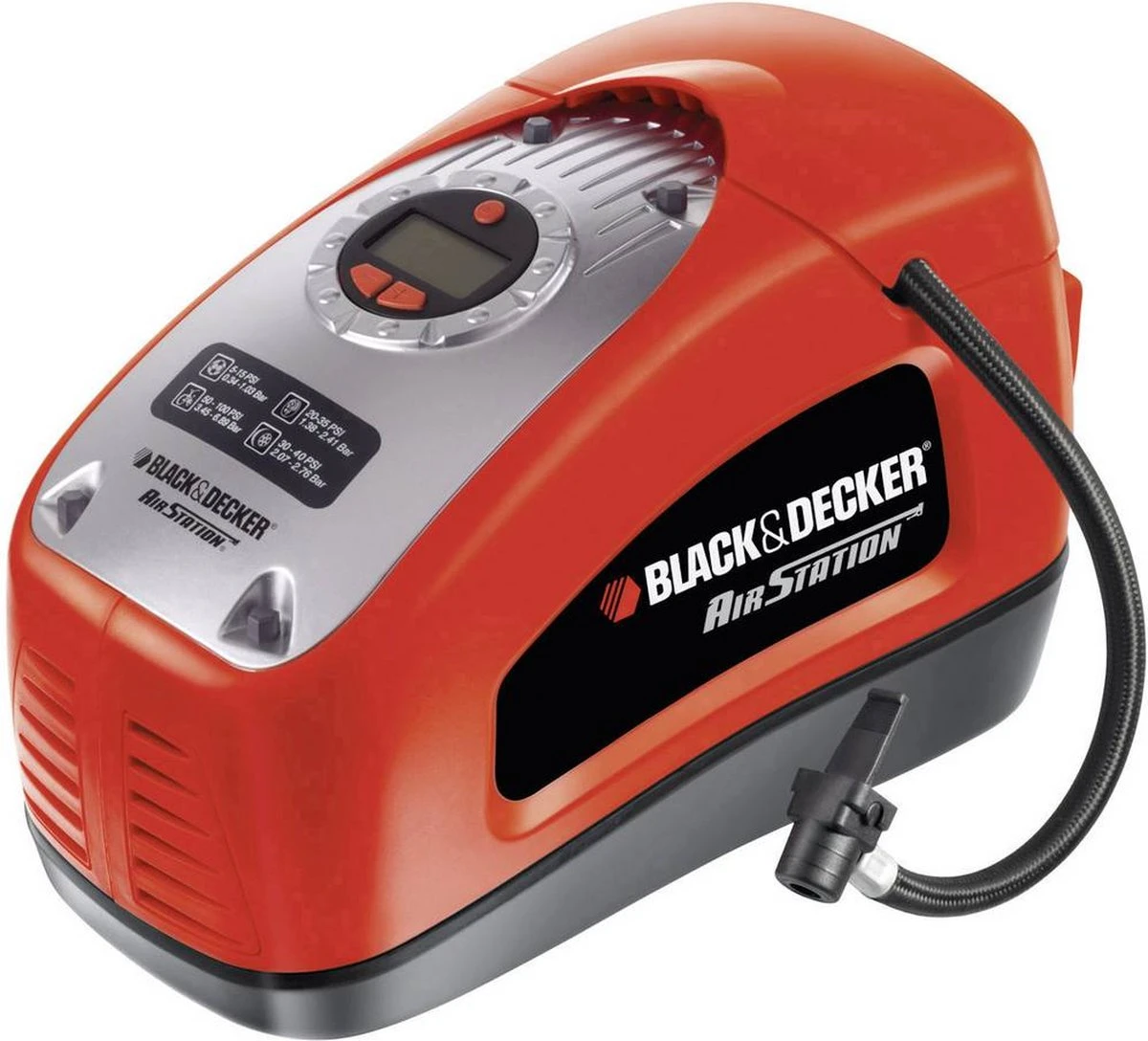 Black & Decker BLACK+DECKER ASI300-QS Compressor - Multifunctioneel -160 PSI/11 Bar 3 Black & Decker BLACK+DECKER ASI300-QS Compressor - Multifunctioneel -160 PSI/11 Bar