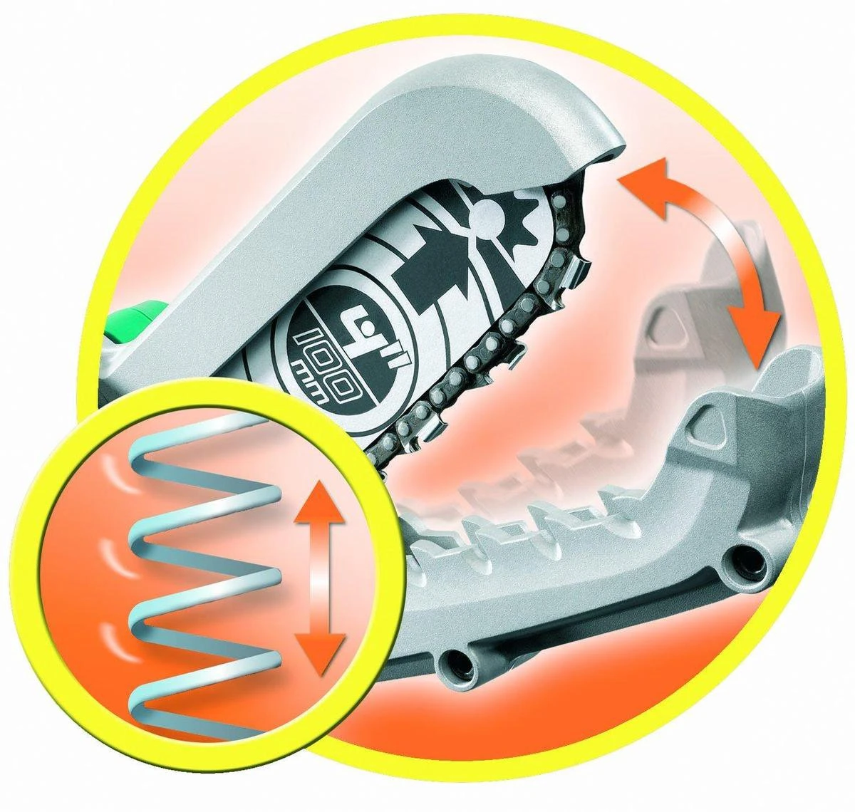 Black & Decker BLACK+DECKER GK1000-QS Alligator Snoeizaag - 550W - 10cm - Gesnoerd 9 Black & Decker BLACK+DECKER GK1000-QS Alligator Snoeizaag - 550W - 10cm - Gesnoerd - Afbeelding 7