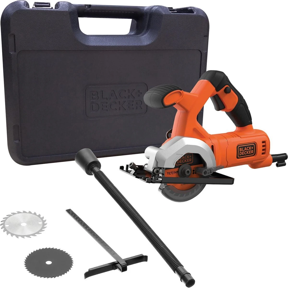 Black & Decker BLACK+DECKER BES510K-QW Mini Cirkelzaag - 400W - 85mm Zaagdiepte - Incl. Accessoires En Koffer