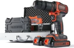 Black & Decker BLACK+DECKER BDC718AS2F-QW Klopboormachine - 18V - Incl. 2 Accu’s - 80 Accessoires -Black & Decker 1200x783