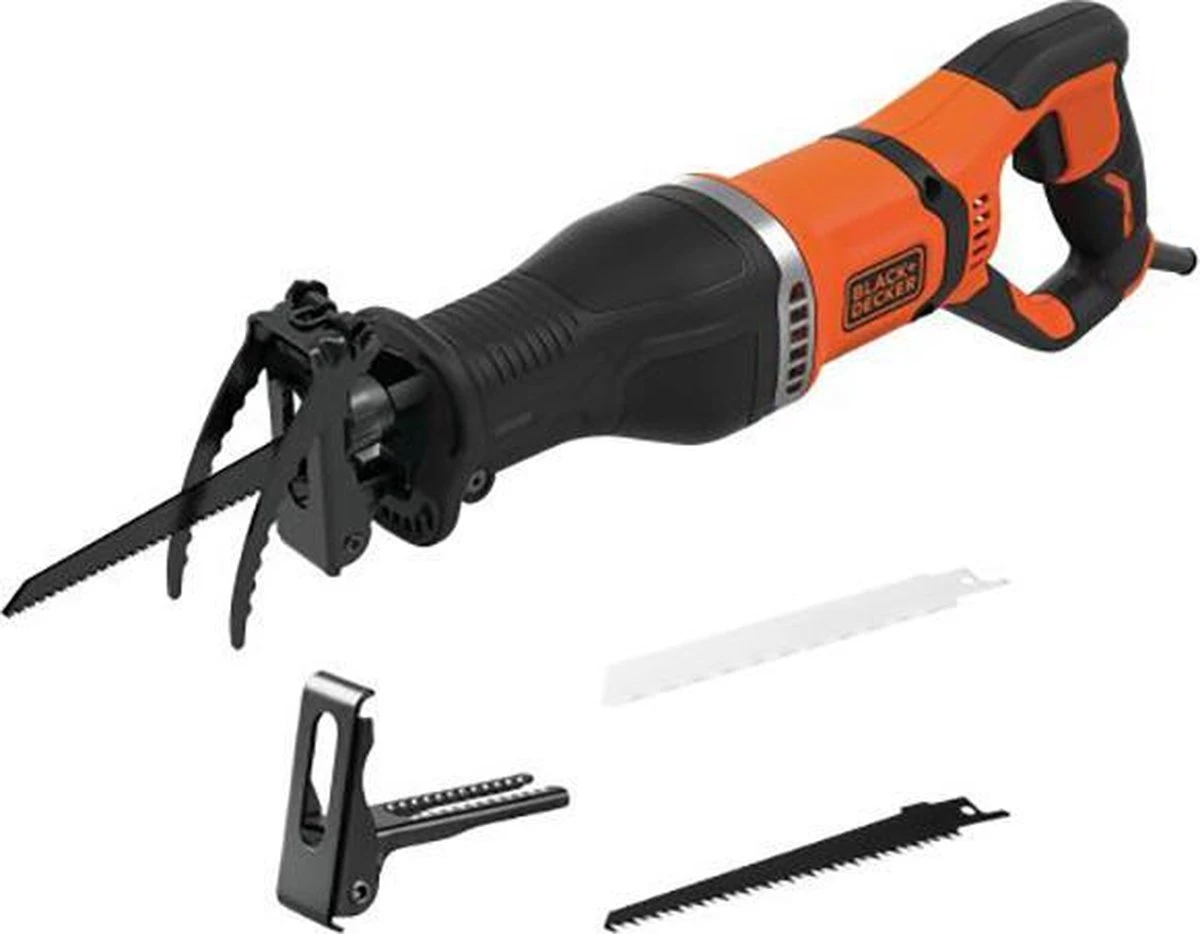 Black & Decker BLACK+DECKER BES301-QS Reciprozaag - 750W - 20mm - Met Takkenhouder 4 Black & Decker BLACK+DECKER BES301-QS Reciprozaag - 750W - 20mm - Met Takkenhouder - Afbeelding 2