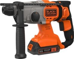Black & Decker BLACK+DECKER BCD900E2K-QW Boorhamer - 18V - Incl. 2 Accu's, Lader En Koffer