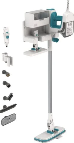 Black & Decker BLACK+DECKER BHSM15FX10-QS Steam-mop - 1500W - Incl. 10 Accessoires, Extensiekit En Opbergoplossing -Black & Decker 622x1200