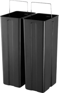 Black & Decker BLACK+DECKER Pedaalemmer RVS - Inhoud 2x20L - Soft Close - Moderne Prullenbak -Black & Decker 766x1200