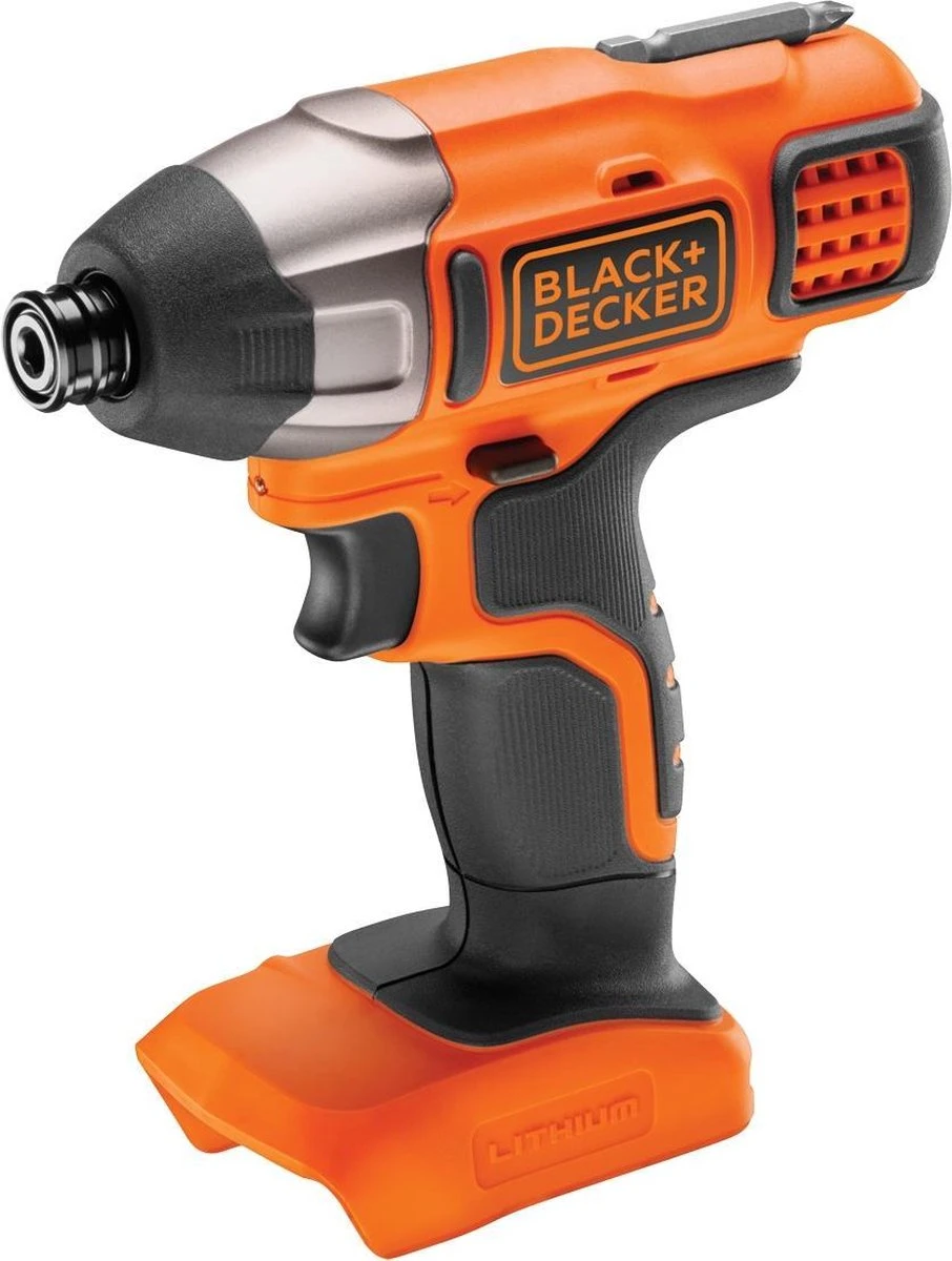 Black & Decker BLACK+DECKER BDCIM18N-XJ Schroefmachine - Slagschroevendraaier - 18V - Zonder Accu En Lader 4 Black & Decker BLACK+DECKER BDCIM18N-XJ Schroefmachine - Slagschroevendraaier - 18V - Zonder Accu En Lader - Afbeelding 2