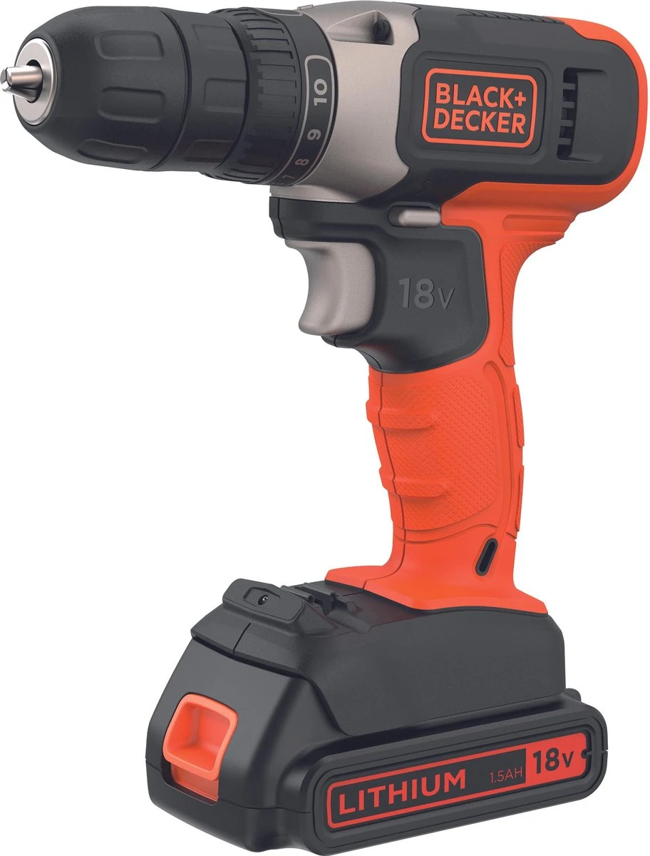 Black & Decker BLACK+DECKER BCD001BAHFC-QW Accuboormachine - 18V - 50 Accessoires - Schroeven En Boren 4 Black & Decker BLACK+DECKER BCD001BAHFC-QW Accuboormachine - 18V - 50 Accessoires - Schroeven En Boren - Afbeelding 2